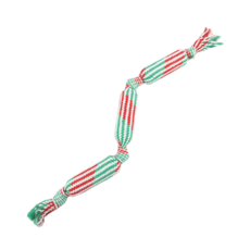 糖果造型耐咬發聲狗玩具 - 減壓磨牙抗憂鬱, 紅+綠+白, 1個