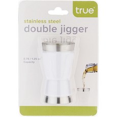 ture 不鏽鋼雙倍雞尾酒量酒器 洗碗機適用 22ml+37ml, 1個, 隨機出貨