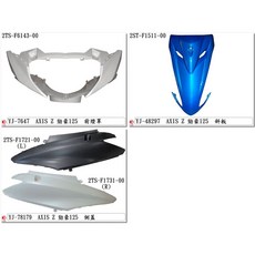 車殼玩家 勁豪 AXIS Z 125 機車車殼 烤漆件 EG部品, 消光黑