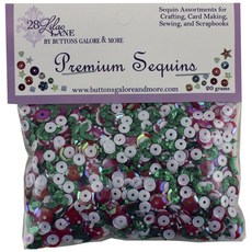 BuTTons GALORE&More 混合亮片裝飾品 20g, 1組, Holly
