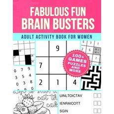(英文圖書) Fabulous Fun Brain Busters for Women: Adult Activity Book Games Puzzles and More 平裝版, Independently Published, 英文