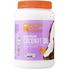 BETTER BODY FOODS 初榨椰子油, 1個, 2.4L