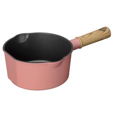 FREIZ 和平 IH爐適用自立式可可牛奶雪平鍋 RB-3546, 1個, 粉色, 16cm