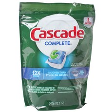 CASCADE 完整洗碗機的洗滌劑新鮮美分, 1個, 342克