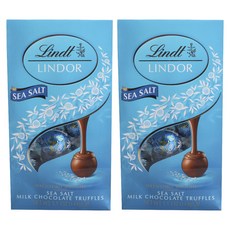 Lindt 瑞士蓮 林多海鹽牛奶巧克力松露味, 2袋, 144g