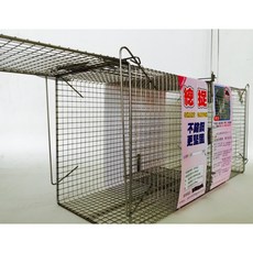 【好樂購】老鼠籠 不鏽鋼踏板式捕獸籠 雙門補鼠器 白鐵捕鼠籠 驅鼠器 總抓S601