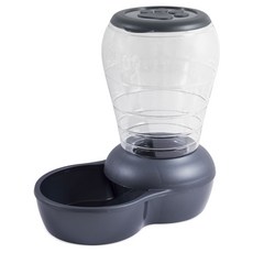 Petmate 寵物半自動餵食器, 黑色的, 907克