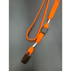 富巨金 識別證帶/可分離式證件帶/走馬帶/識別證吊繩/識別證吊帶/10mm寬織帶(插扣 金屬夾), 橘色