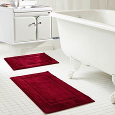 RT designer's collection Alti Derby 超細纖維浴缸腳踏板 2 件套, 1個, 勃艮第