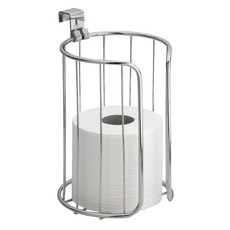 iDESIGN 69050 Chrome Classico 水箱立式衛生紙衣架 26 厘米, 1個, 銀