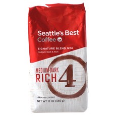 SEATTLE'S BEST 深濃磨碎咖啡豆 中度烘焙 第4級, 340克, 研磨咖啡