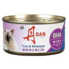 DAN 貓罐頭 185g 貓餐包 貓餐盒, 鮪魚+吻仔魚