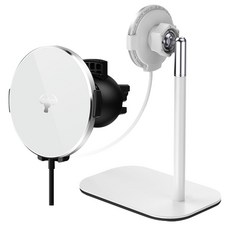 Cowhorn 牛角牌 15W 磁吸雙用無線充電器 立架/出風口車架, 立架+出風口車架款(白色)