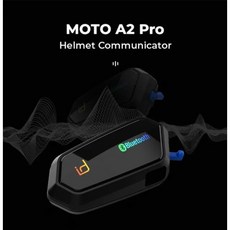 id221 MOTO A2 Pro 安全帽藍牙耳機麥克風, 黑