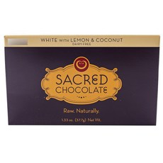 SACRED CHOCOLATE 神聖巧克力白檸檬和椰子, 1個, 37.7克