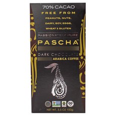 PASCHA 阿拉比卡咖啡黑巧克力, 1盒, 109g