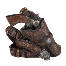 FOSTER & RYE 瓶皮套酒架, 1個, 棕色的