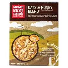 MOM`S BEST Oats&Honey蜂蜜穀物脆片, 1盒, 340g