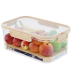 若隱百貨 戶外兩用手提保鮮盒 收納保鮮盒 密封保鮮盒 透明保鮮盒 野餐籃, 1個