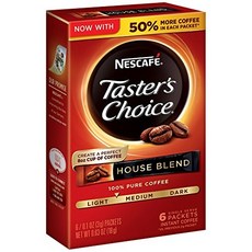 Taster's Choice House Blend即溶咖啡 淺中焙, 3g, 6條, 1盒