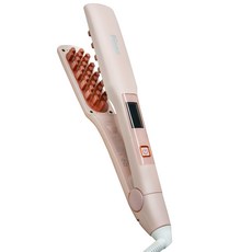 PINGO 台灣品工 26mm Royal K9 2in1 外噴式負離子蓬蓬夾, 粉色