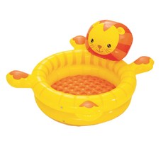 Bestway 小獅獅充氣球池52261，可愛造型，安全無毒材質，寶寶遊戲首選, 單色