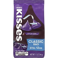 HERSHEY'S 好時 親吻特製黑溫和甜巧克力, 1包, 340g