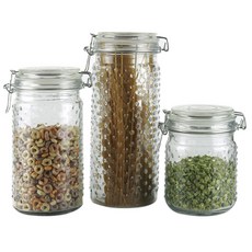 件套復古 Home Hopnail Hermeric 罐式玻璃儲物瓶, 1個