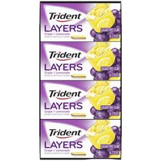 Trident Case 層疊無糖黑葡萄+檸檬水, 168件, 2.5克