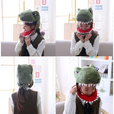 瘋狂派對 台灣現貨 恐龍造型帽子 變裝派對 動物頭套 可愛恐龍裝