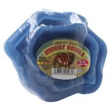 ZOO MED 寄居蟹食盆 霓虹藍, 2件