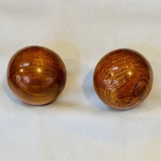 天龍紡 鐵健身球 (2顆入) - 金屬健身球 不銹鋼健身球 老人保健球 健康手球, 花梨木球