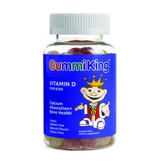 Gummi King 孩童維他命D素食軟糖, 60顆, 1罐