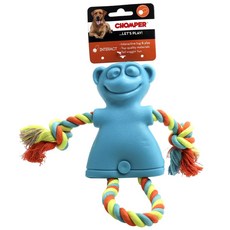 CHOMPER 猴子造型繩結寵物玩具 L號, 1個, 混色