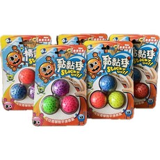 鼎豐玩具 黏黏球 3入組 舒壓球, 隨機