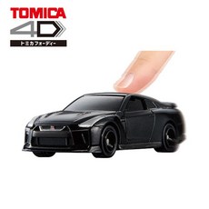 多美 小汽車 4D 02 日產 GT-R 黑色款 NISSAN 體感玩具車, 詳見包裝