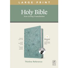 NLT Large Print Thinline Reference Bible Filament Enabled Edition (Red Letter Leatherlike Floral/... Imitation Leather, Tyndale House Publishers, 英文, 仿皮