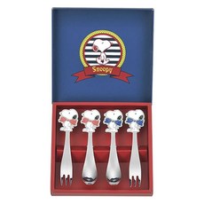 peanuts 日本製史努比餐具組, 2 個勺子 + 2 個叉子, 1個