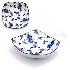 慶泰 大同象牙強化青花瓷四方缽 P07H44, 青花瓷