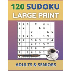 (英文圖書) Sudoku For Adults & Seniors: 120 Easy Large Print Sudoku Puzzles with Answers For Adults & Se... 平裝版, Independently Published, 英文