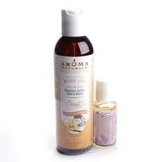 AROMA NATURALS 超普通身體油套組 2, 椰子和香草花, 1入, 180ml