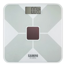 SAMPO聲寶 太陽能電子體重計 BF-L2401EL 環保太陽能充電 精準測量, 1個, 白
