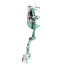 Mammoth Pet Products Mammoth Floshy Chew Extra Fresh寵物犬用繩索/牙線玩具 S 38.1cm, 1個, 綠色+白色