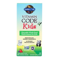 Garden of Life 孩童維生素咀嚼錠, 1瓶, 60顆