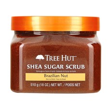 TREE HUT 樹上小屋 乳木果砂糖身體磨砂膏 巴西堅果, 510克, 1個