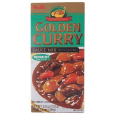 S&B GOLDEN 金牌咖哩塊, Medium Hot, 1盒, 100g