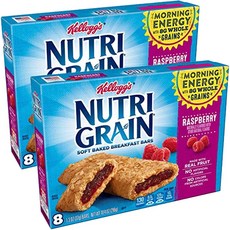 Kellogg's 家樂氏 軟夾心能量棒 覆盆子風味 8入, 2盒, 296g
