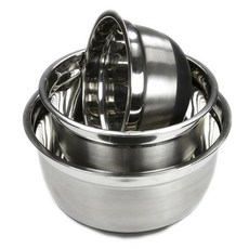 Chef Craft 防滑處理攪拌碗 3種組, 不銹鋼