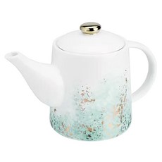 Pinky up 陶瓷茶壺和浸泡器, 里斯藍