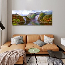 御畫房 福祿雙至手繪油畫 60x120cm VF-57, 詳見包裝